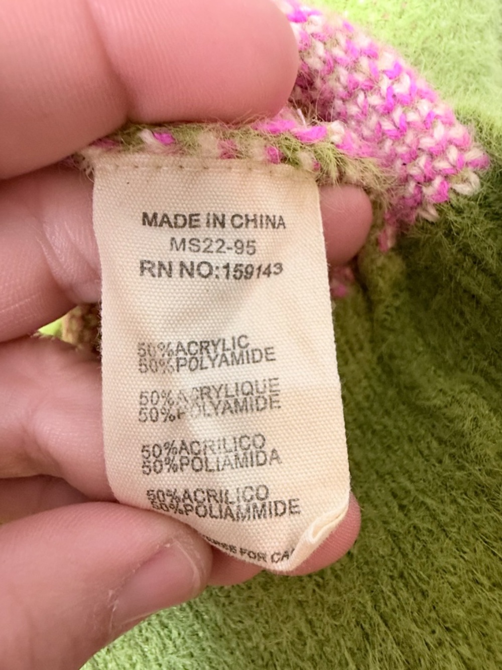 FRNCH Paris Ulyssia Floral Sweater in olive green Size Medium (M) - Picture 4 of 5